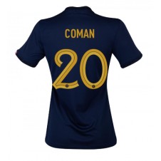 Frankrike Kingsley Coman #20 Hjemmedrakt Kvinner VM 2022 Kortermet